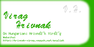 virag hrivnak business card